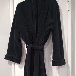 Club room Mens black robe pre washed